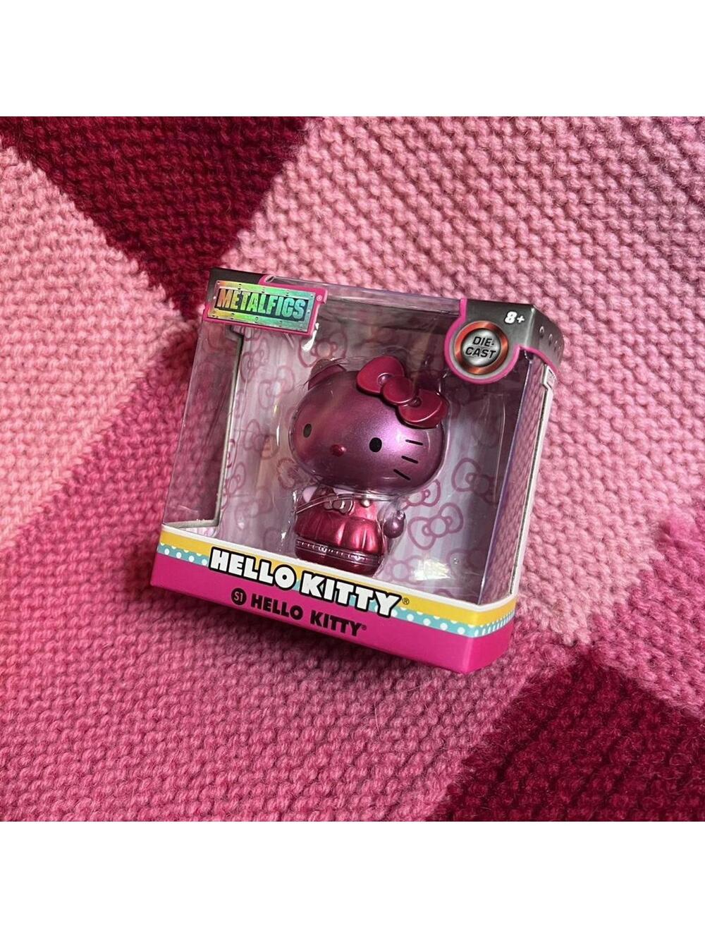 hello kitty metal figs pink die cast figure
